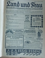 Land und Frau Zeitung Jahrgang 1932 Geflügel Gartenbau Landwirtschaft