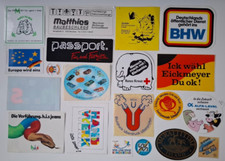 Aufkleber-Sammlung Werbeaufkleber Konvolut 80er/90er Sticker, 20 Stück