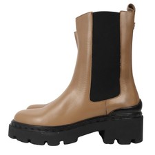 Blugirl Damen Schuhe Stiefelette Gr. 41 Braun Leder Ankle Boots