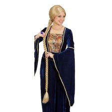 Rapunzel Perücke blond mit XXL Zopf geflochten 110 cm lang für Damen Fasching