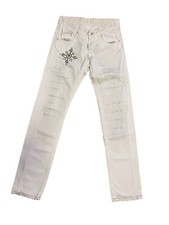 Damen Jeans Rag Recycle Rag Restyle Straight weiß Größe 25