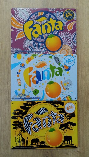 Fanta blechschild 21x15cm - blechschild,