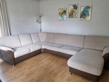 Großes Couch - Ecksofa mit Schlaffunktion