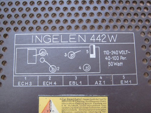 Backcover für radio ingelen - backcover,