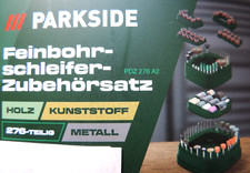 Parkside® Feinbohrschleifer Zubehörsatz Zubehörset  276 teilig mit Drehbox NEU