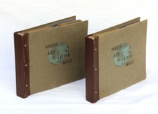 2x ORIGINAL PLATTENALBUM frühe "Electrola"??  f. SCHELLACKPLATTEN 25 CM  AL394