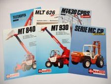 Manitou MC Gabelstapler MT MLT Teleskopstapler Lader 6x Prospekt 1989