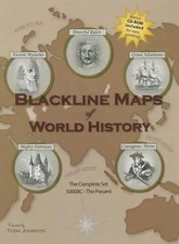 Blackline Maps of World