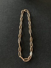 Viventy * Halskette * Ankerkette * 925 Silber * Rotgold Mit zirkonia, Länge 45cm