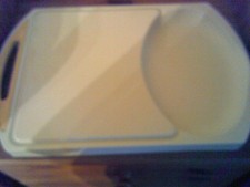 Schneidebrett - Kunststoff - weiß - 41 x 27 cm