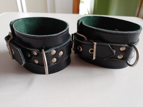 Echt leder handfesseln - leder,