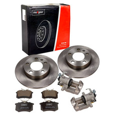 MAXGEAR Bremsscheiben 230mm Beläge Bremssattel Set Hinten für A1 IBZA 4 POLO 6R1