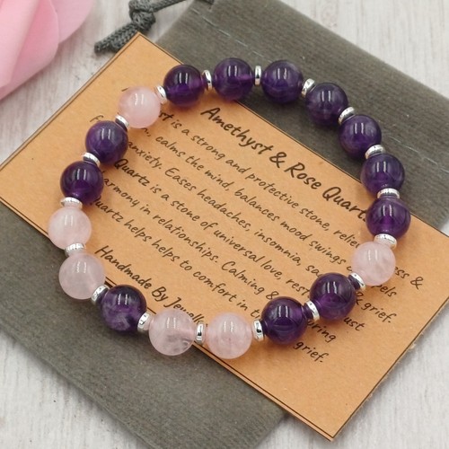 Amethyst rose quarz - &,