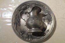 FRIELING  ZINNSCHALE und ZINNKRUG  Obstschale Rund  Weintrauben