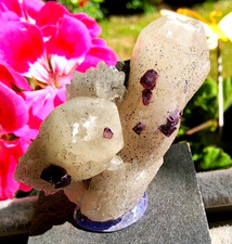 Top Fluorit Zonar Auf Quarz Aus Ehrenfriedersdorf Erzgebirge. 