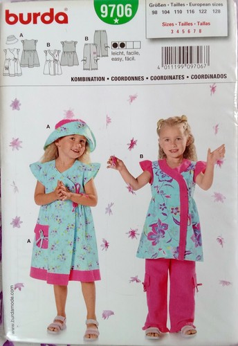 Burda kinderkleid hose hut - burda,
