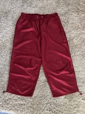 Hose in weinrot - 7/8 Länge - Gummibund   *NEU* (Größe 48)