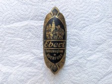 Ebert Querfurt Steuerkopfschild Alt Emblem Fahrrad Vorkrieg Oldtimer Velo Antik
