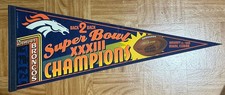 NFL Denver Broncos Super Bowl XXXIII Wimpel Back 2 Back Pennant