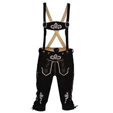 Schwarze bayrische Lederhose