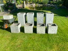 Blumenkübel eckig. 5 Kübel 40x40x40 cm, 4 Kübel 40x40x80cm Abgabe nur komplett 