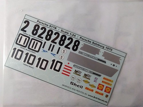 Decals für den porsche - 1:24,