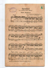 Noten Salon Orchester SPINNLIED Felix Mendelssohn