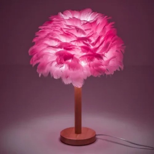 Deko lampe mit - mit, federn