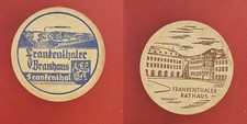 Frankenthaler Brauhaus Rathaus Brauerei Bierdeckel Bier