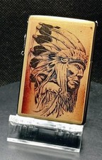 Zippo /  ein original Zippo aus der Gold-Case Fan Edition / Indian Chief