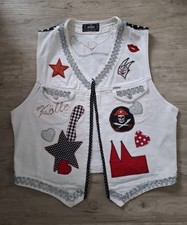 Karneval Kostüm Jeans- Weste, Ruut & Wiess Köln, Dom, Gr. 40-42-44, Handmade !!