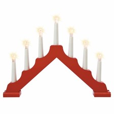 Schwibbogen Lichterbogen rot 7