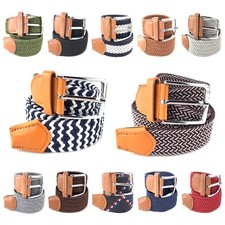 Stretchgürtel Flechtgürtel Herren Damen Gürtel elastisch Jeansgürtel Stoffgürtel