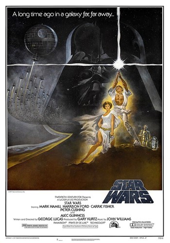Star wars poster plakat - (1977),