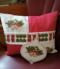 Dekokissen Weihnachten 50er 60er Jahre Punkte rockabilly Handarbeit Vintage