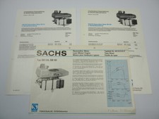 Fichtel Sachs SB 126 151 Rasenmäher Motor Typblatt 1977 Preisliste