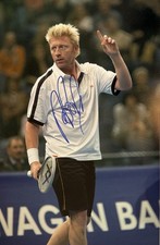 Boris Becker Signiert Tennis