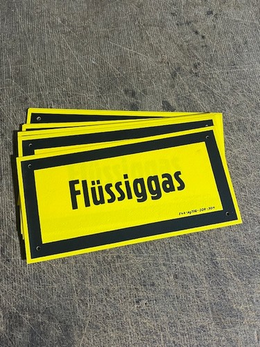Ddr schild flüssiggas - ddr,