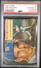1956 TOPPS TED WILLIAMS Gray