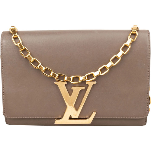 Louis vuitton taupe leather - taupe,