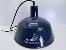 Alte Fabriklampe Emaille Lampe