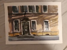 Aquarell Lambsheim Bahnhof