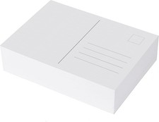 100 Blanko Postkarten weiß, DIN A6, kreatives Basteln, Kunstdruckpapier 300g/m2