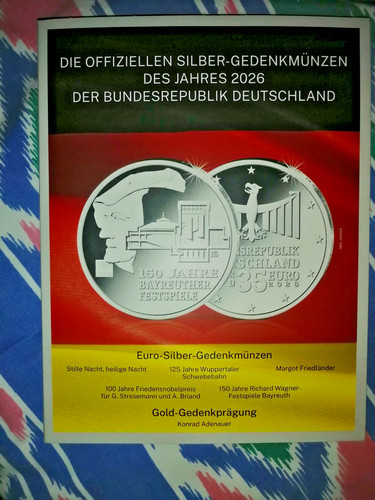 Münzfolder 2026 für - , x