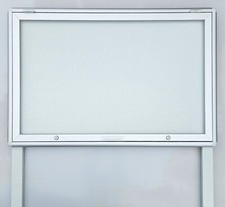Alu schaukasten mit pfosten - schaukasten,