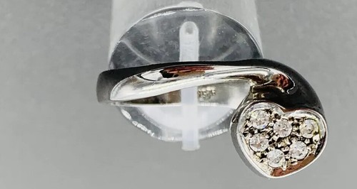 925 silberring mit weißen - 925/-,