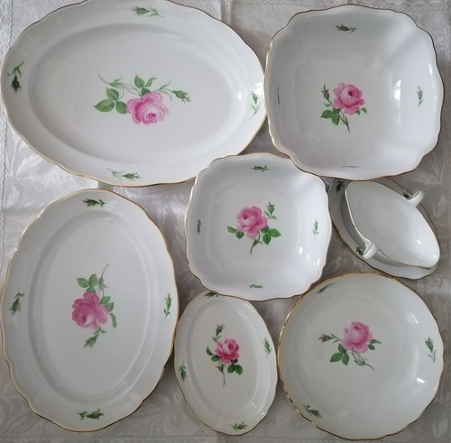 Meissen rote rose - meissen,