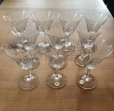 10 SPIEGELAU Serie "KOMET" Weingläser mit Stiel, geschliffen, mundgeblasen