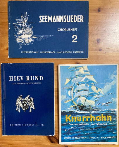 Alte noten hefte - alte, lieder