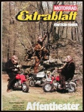 Motorrad Extrablatt 50er fahren aus 1980   die Honda Monkey Story !!  Puch MS 25